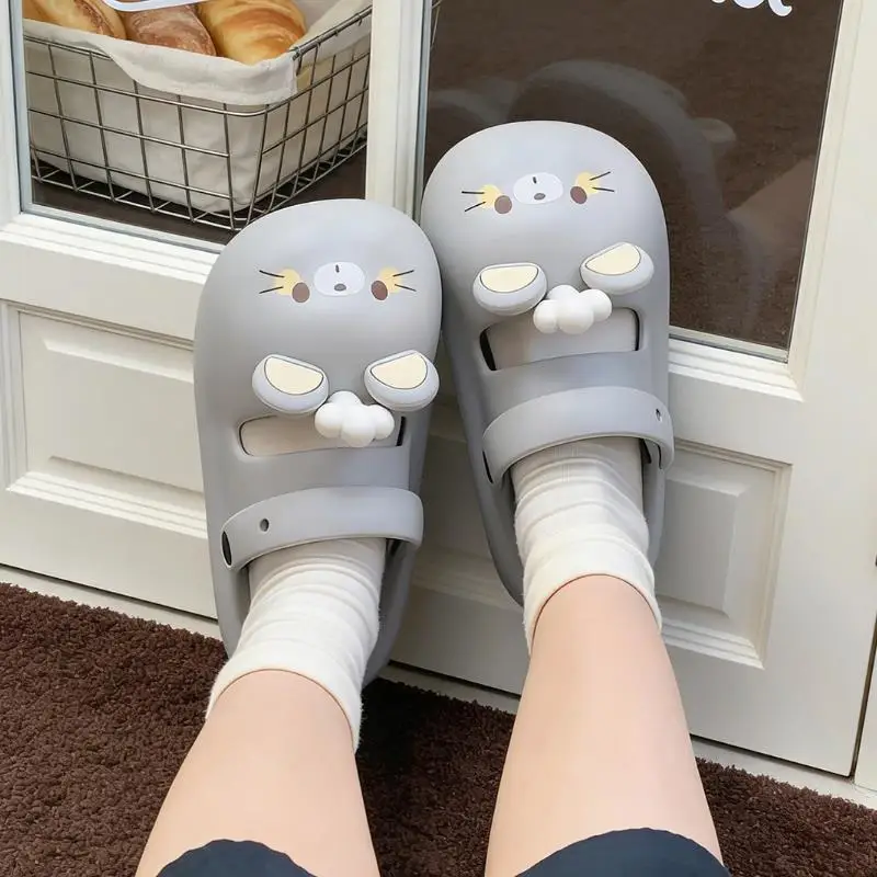 Zuecos de plataforma de verano para niñas con diseño ratón EVA suave - imagen 3