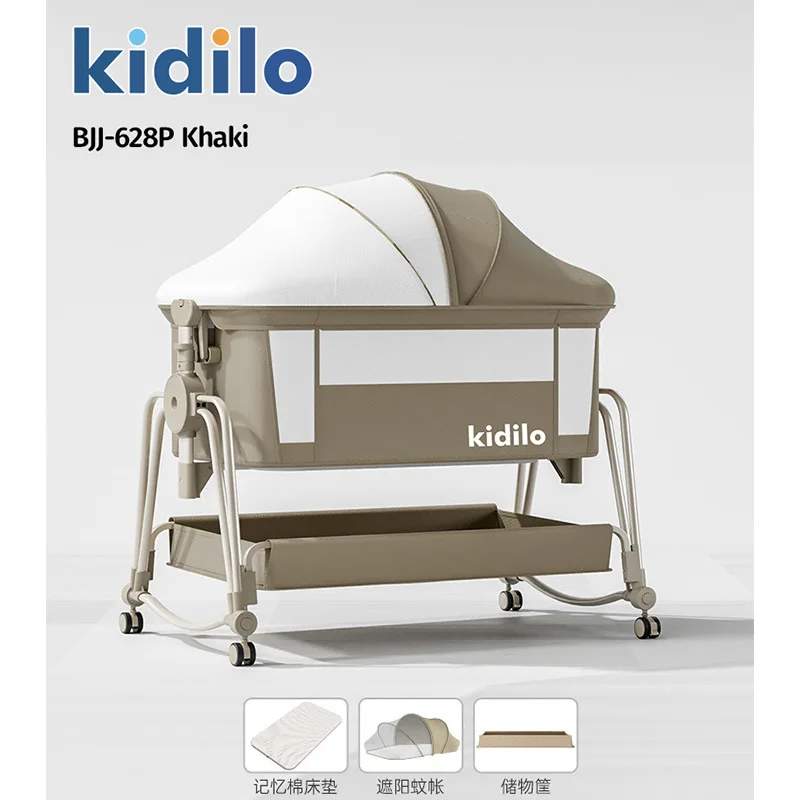 Kidilo Cuna Portátil Plegable con Sistema de Colecho - imagen 4