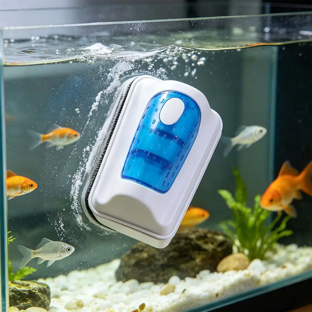 Raspador magnético de algas para acuario con mango ergonómico - imagen 3