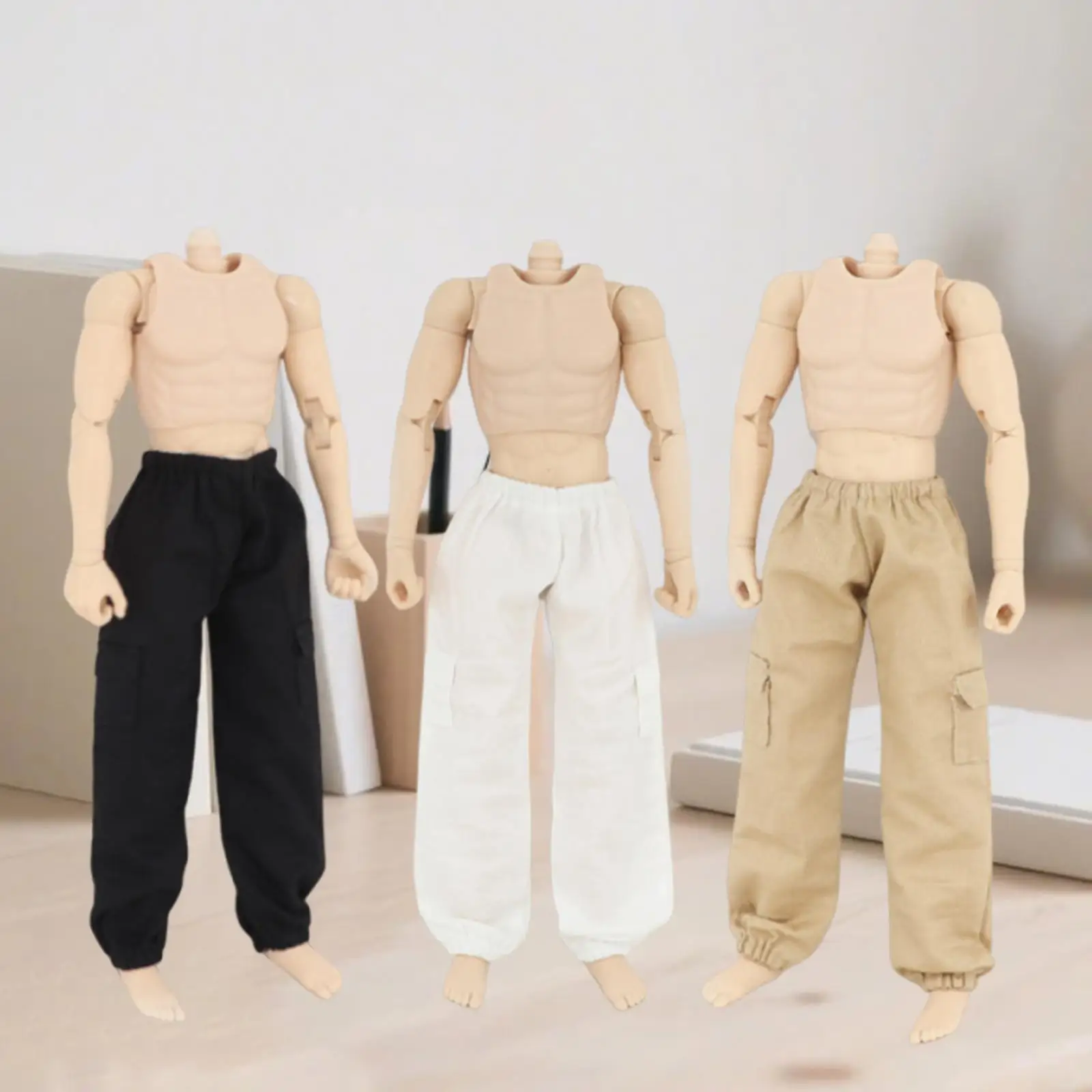 Ropa para muñecos de acción: pantalones resistentes, vestir masculino - imagen 4