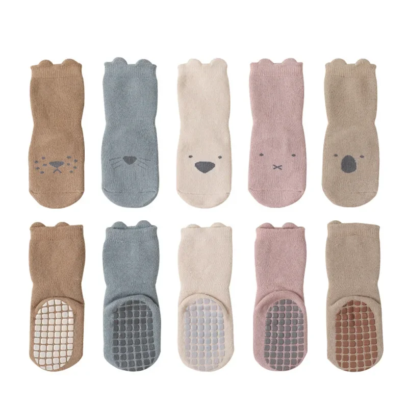Calcetines de felpa para bebé – algodón suave con dibujos - imagen 3