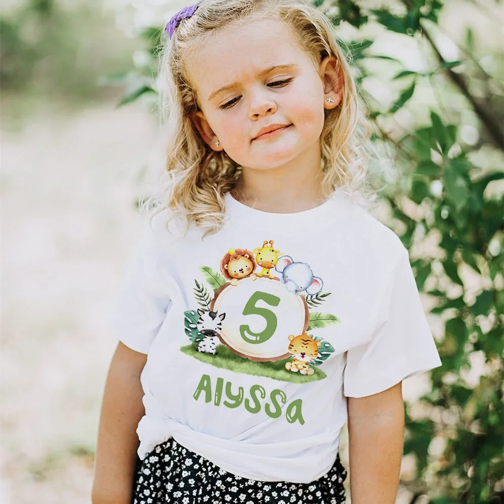 Camiseta salvaje personalizada para niños – Temática safari cumpleaños - imagen 3