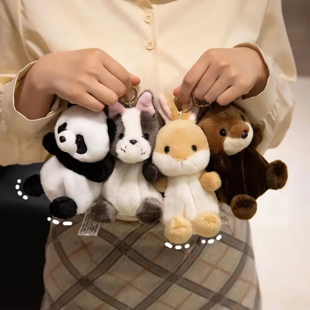 Llavero de peluche infantil con forma de mini panda y tortuga - imagen 2