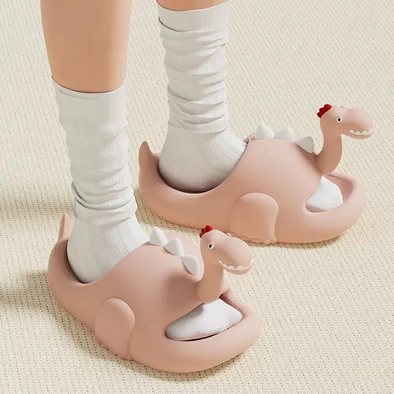 Zapatillas de dinosaurios antideslizantes de verano para casa y calle - imagen 2