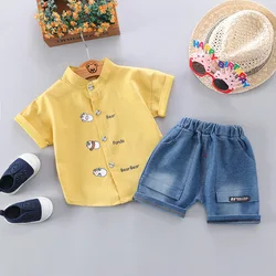 Conjunto de verano para bebé – Camiseta y shorts de algodón