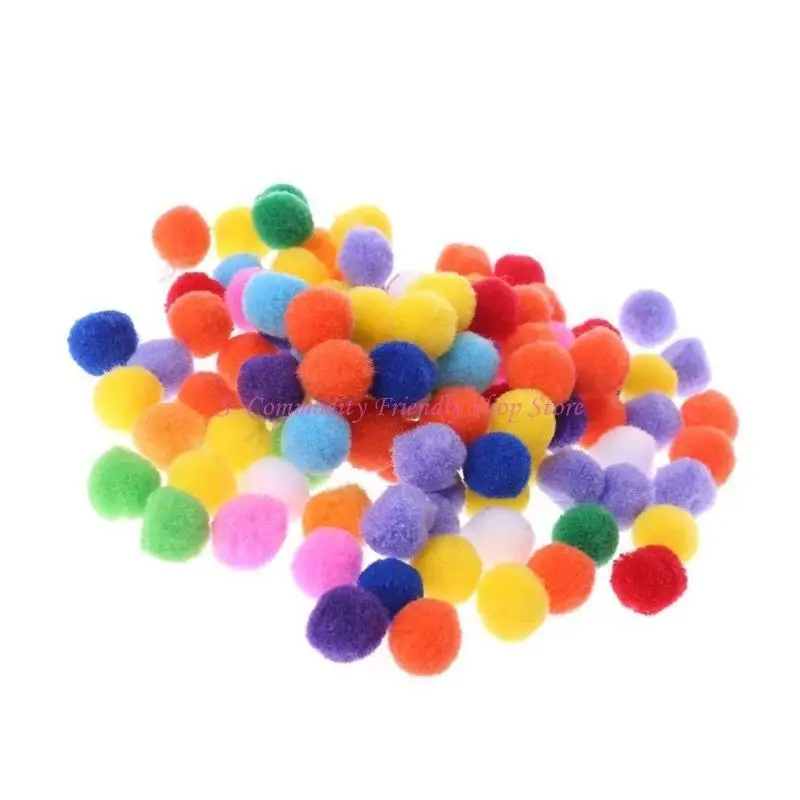 Bolas de pompones multicolor