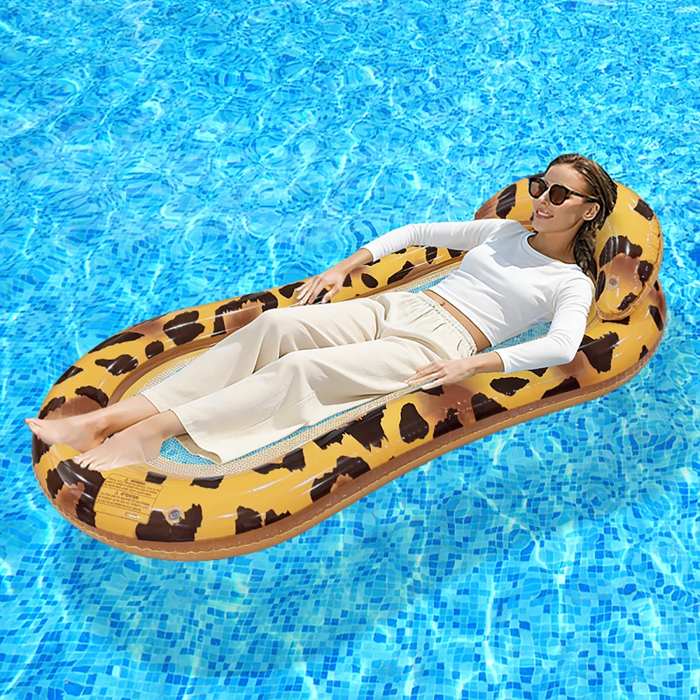 Silla flotante inflable para piscina y playa, asiento individual - imagen 5