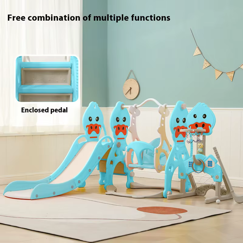Tobogán con columpio infantil musical para interior y exterior - imagen 2