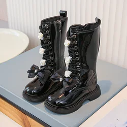 Botas de invierno con lazo para niña – Diseño princesa antideslizante