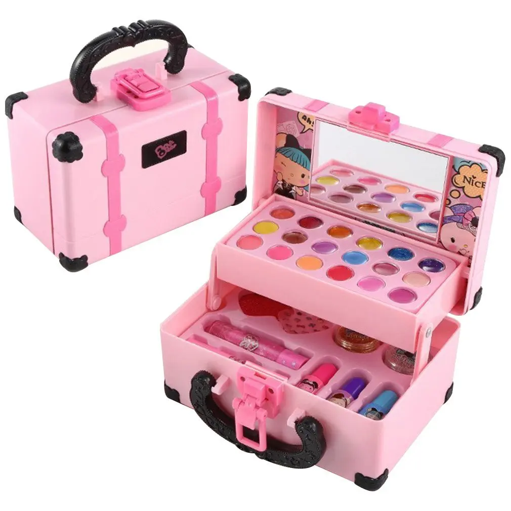Maquillaje infantil princesa no tóxico, set juego de rol - imagen 3