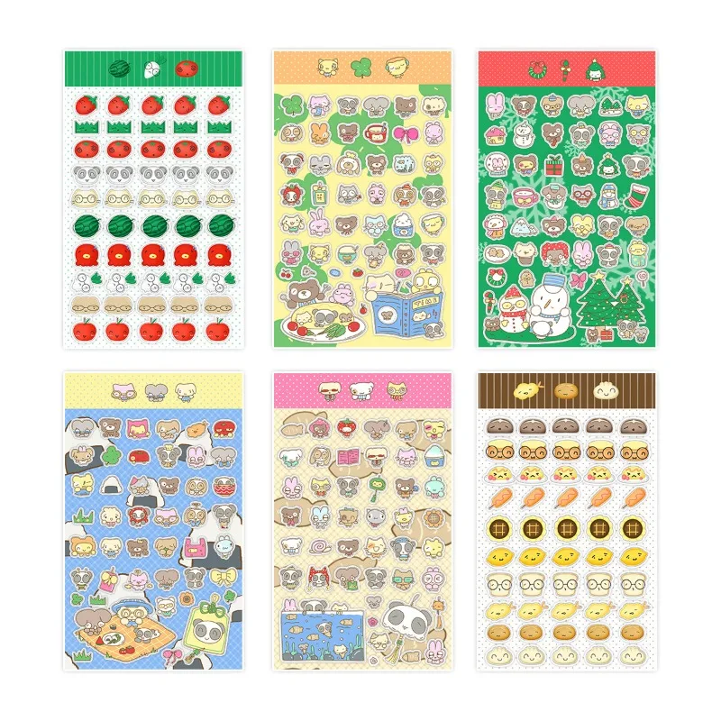 Pegatinas Kawai táctiles de burbujas con frutas y verduras - imagen 5