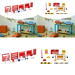 Juego de accesorios para diorama en miniatura pintados a mano