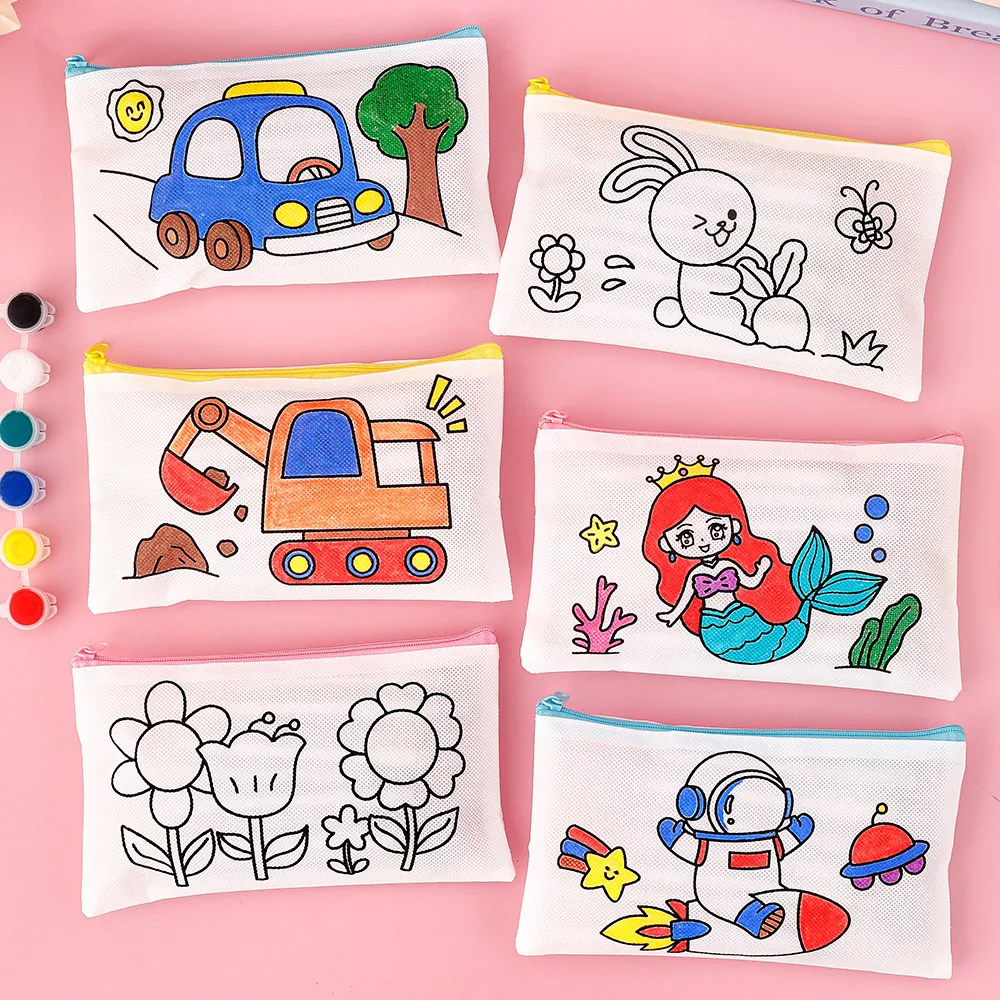 Estuche de lápices para manualidades bolsa arte colorear vuelta al cole - imagen 2