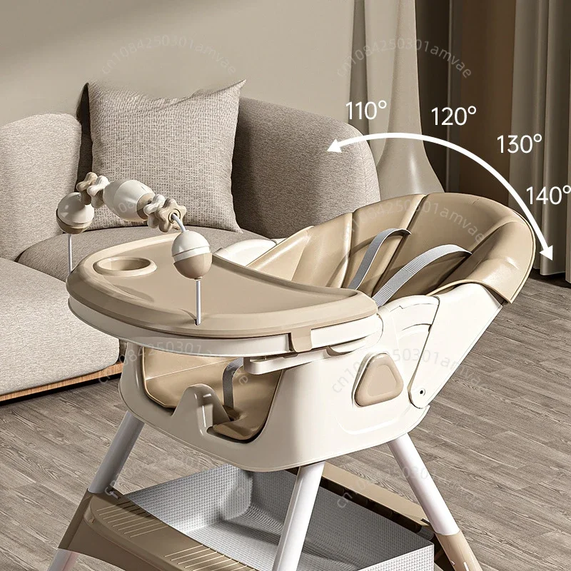 Silla de comedor para bebé multifunción con respaldo ajustable - imagen 5