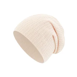 Gorro de punto bebé doble capa – color liso unisex