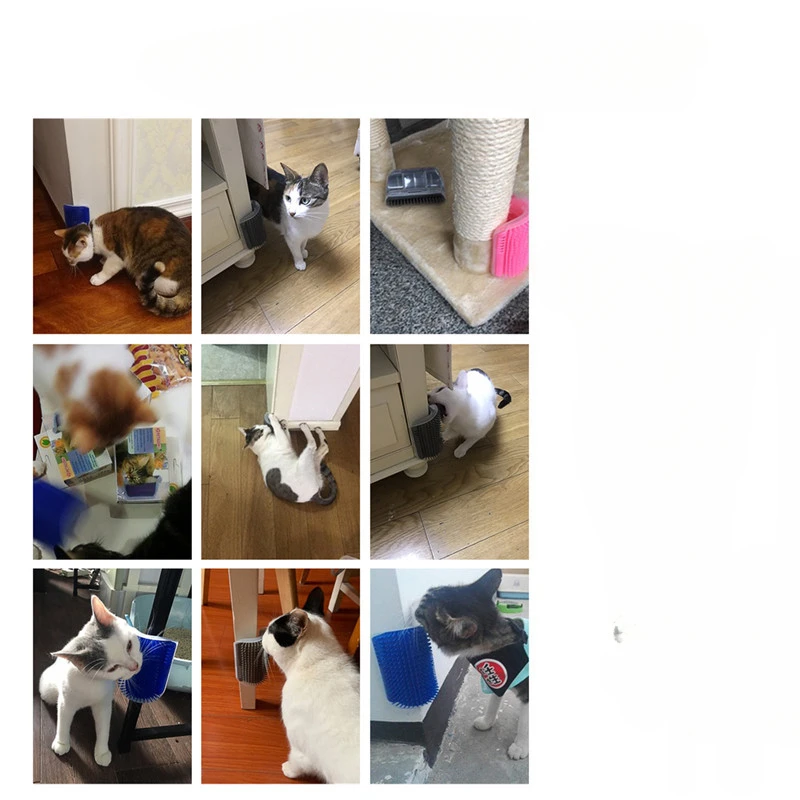 Rascador de esquina con hierba gatera para gato