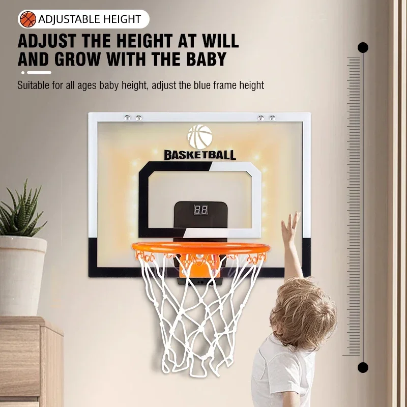 Set baloncesto infantil portátil para interior exterior - imagen 2