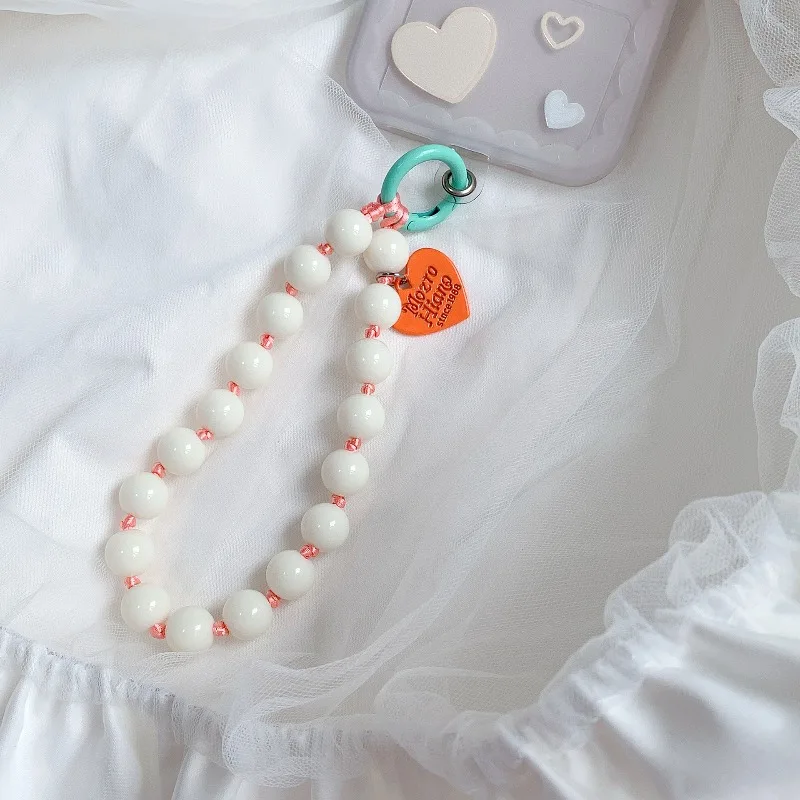 Cordón para el móvil con corazón y colgante de cuentas - imagen 2