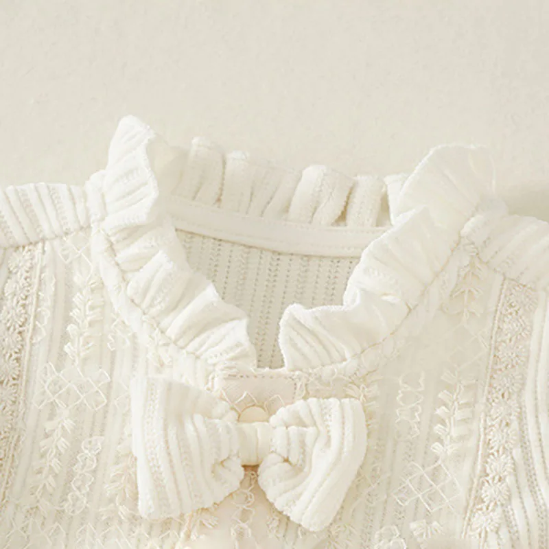 MILANCEL Mameluco beige para niña – Confeccionado en tejido suave - imagen 5
