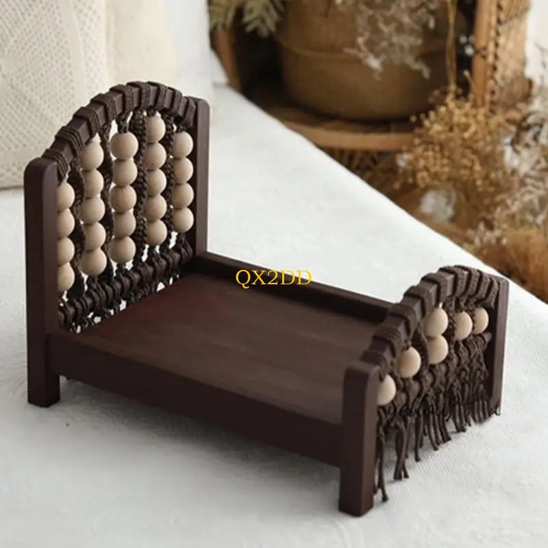 QX2D cama de madera para fotos de recién nacidos ligera - imagen 5