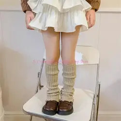 Calcetines altos sueltos para niñas, estilo escolar sin costuras