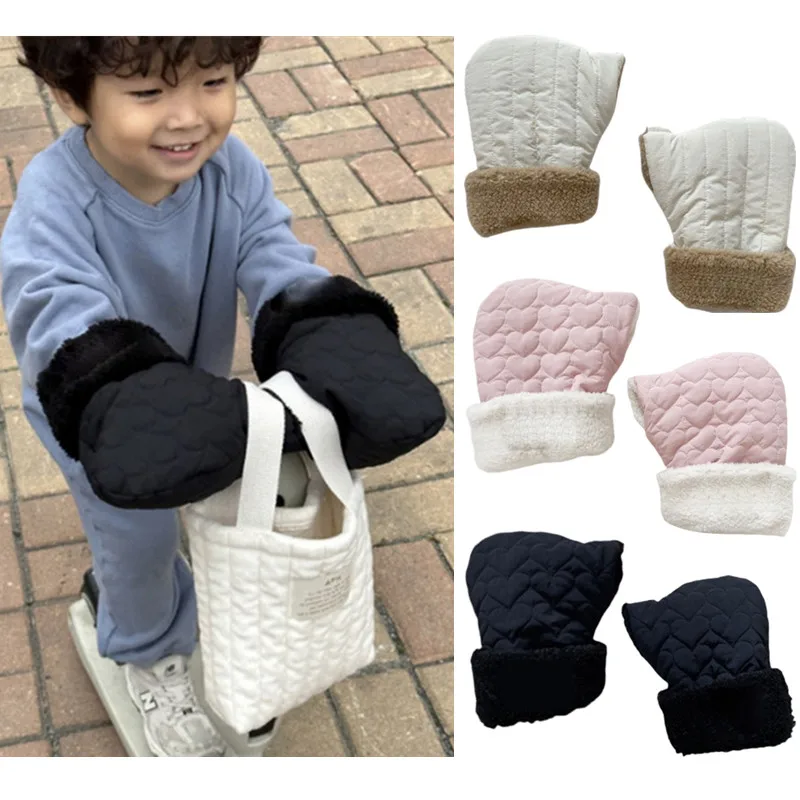 Guantes de invierno para niños con forro felpa – Para patinete y bicicleta