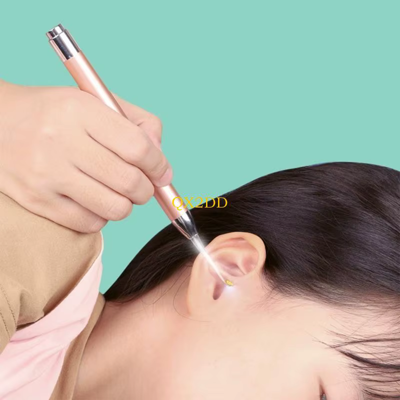 Vista general del QX2D Baby Earwax Pick Spoon con sus accesorios