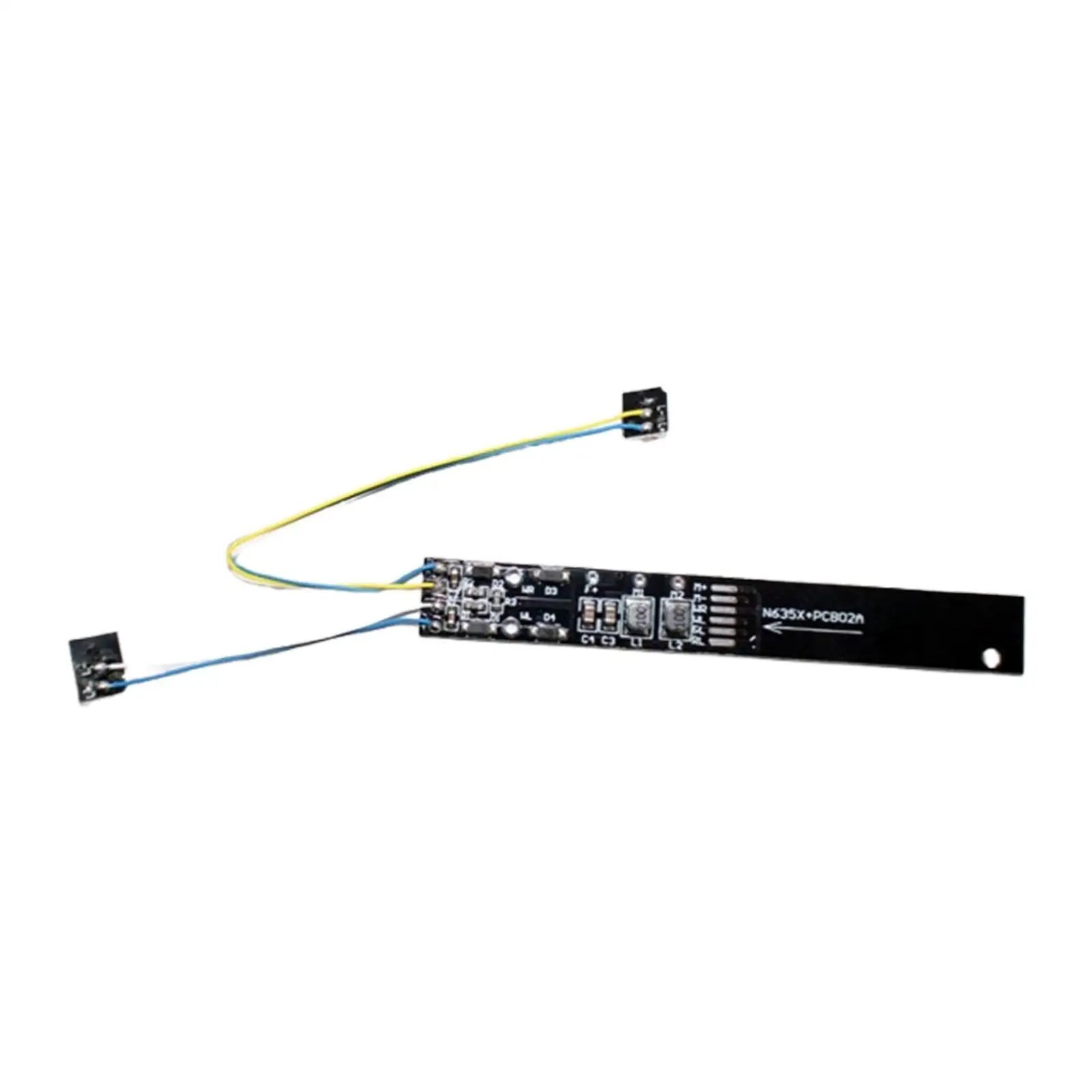 Detalle de la placa PCB para tren modelo escala N