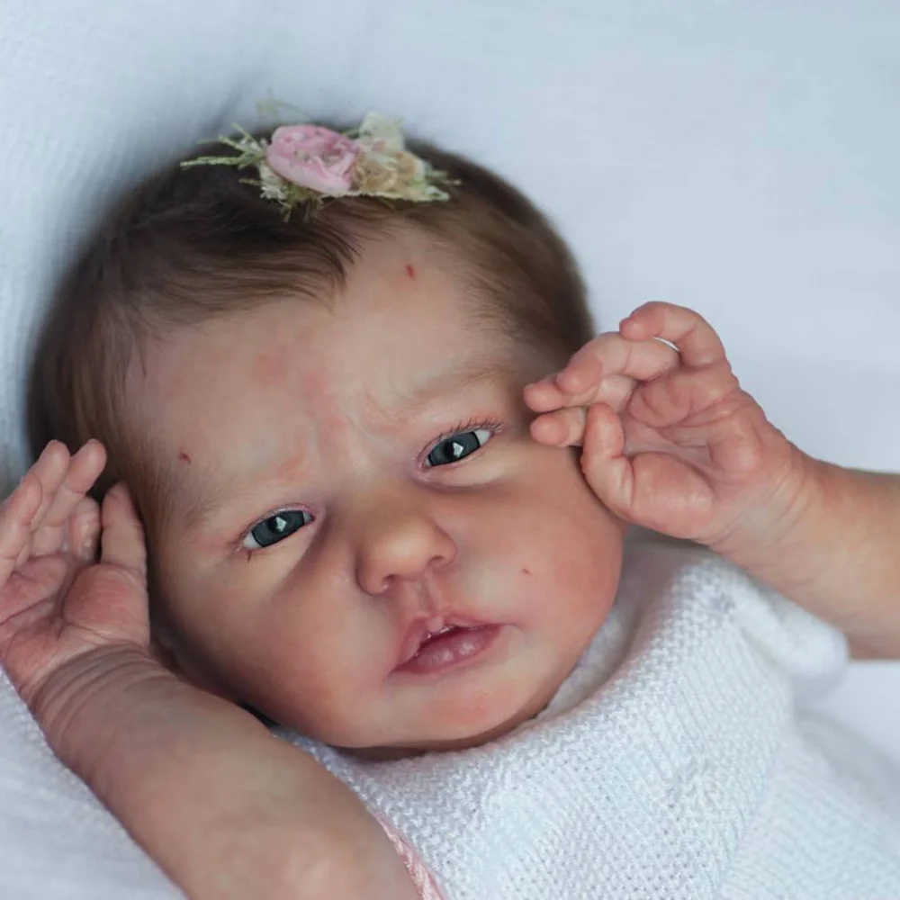Kit de muñeca reborn ya pintada Modelo Ellie-Sue con ojos azules - imagen 5