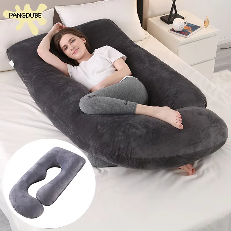 PANGDUBE Almohada embarazo forma G algodón para cintura - imagen 3