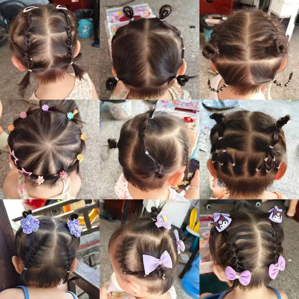 Conjunto de accesorios para el pelo de niña – Bandas y coleteros
