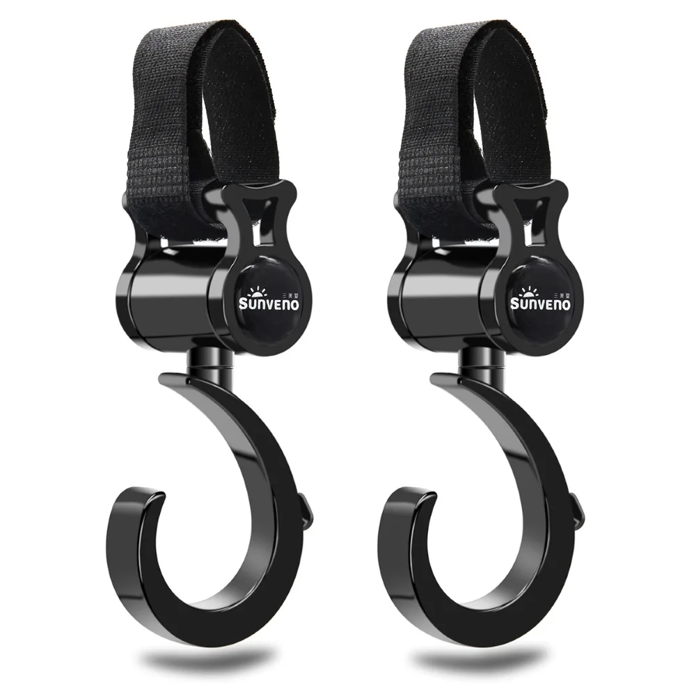 Sunveno ganchos giratorios 360° para cochecito de bebé
