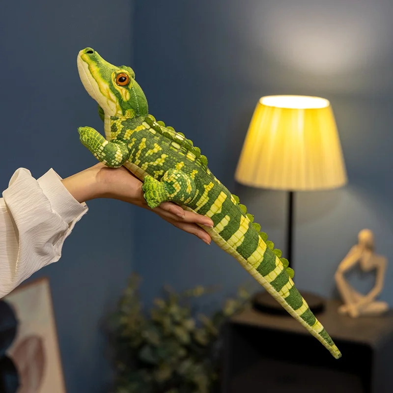 Peluche cocodrilo suave cojín sofá mullido para niños - imagen 3