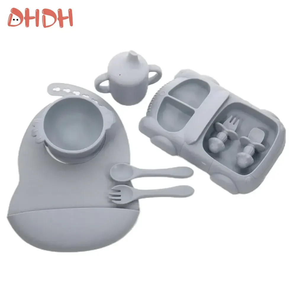 Vajilla de silicona para bebé – Set de destete - imagen 2