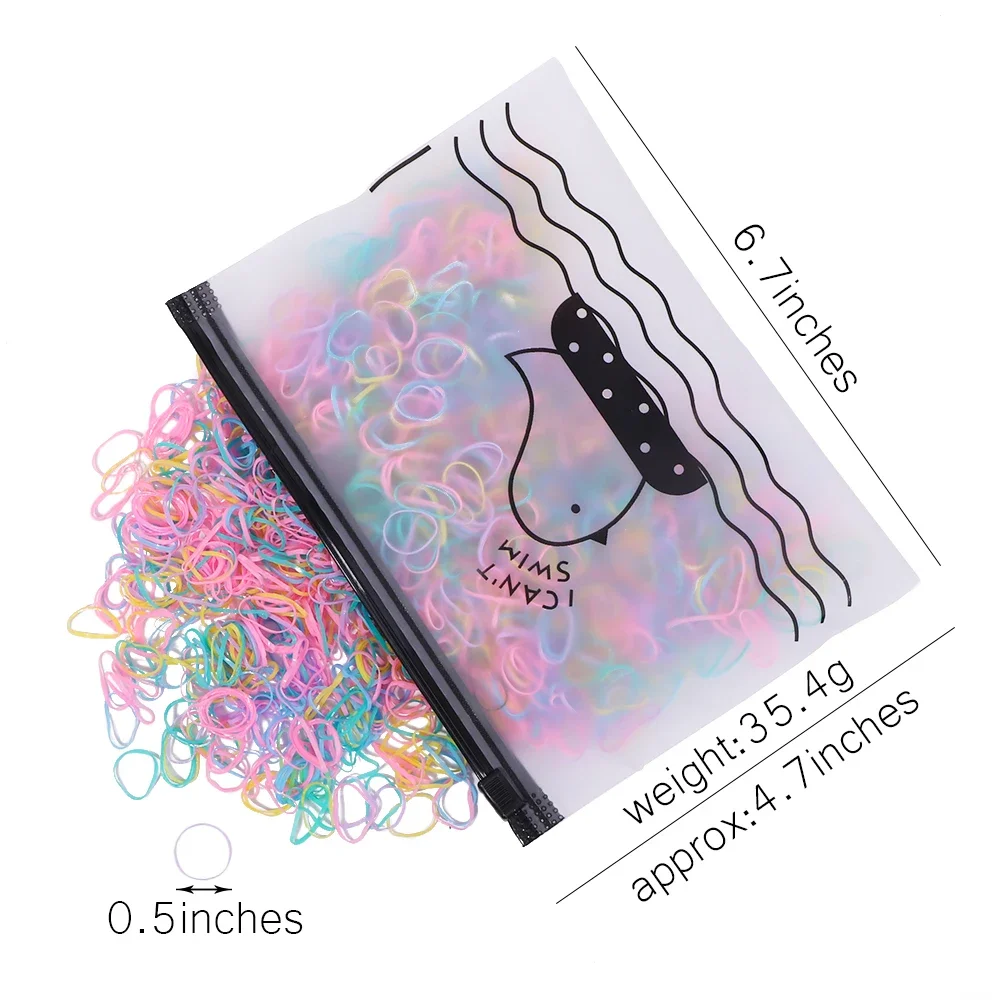 Bandas elásticas de colores para el cabello de niñas - imagen 4