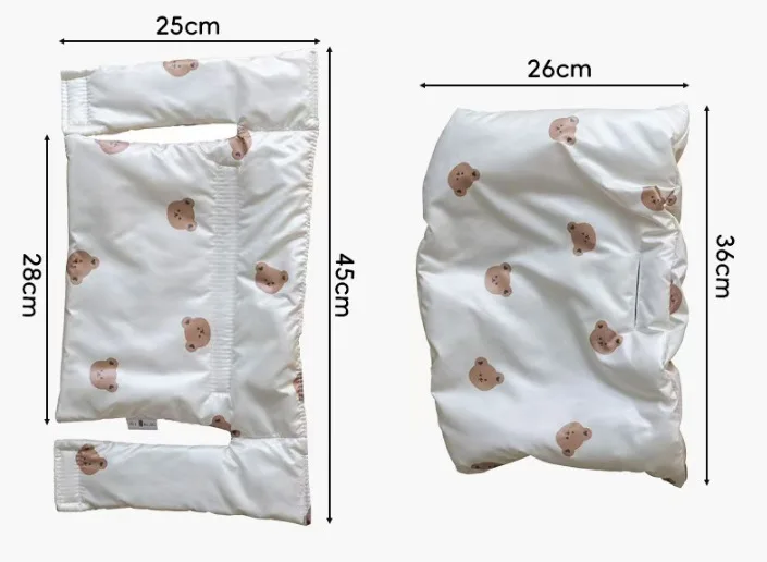 Funda para asiento de silla alta bebé con diseño de animalitos