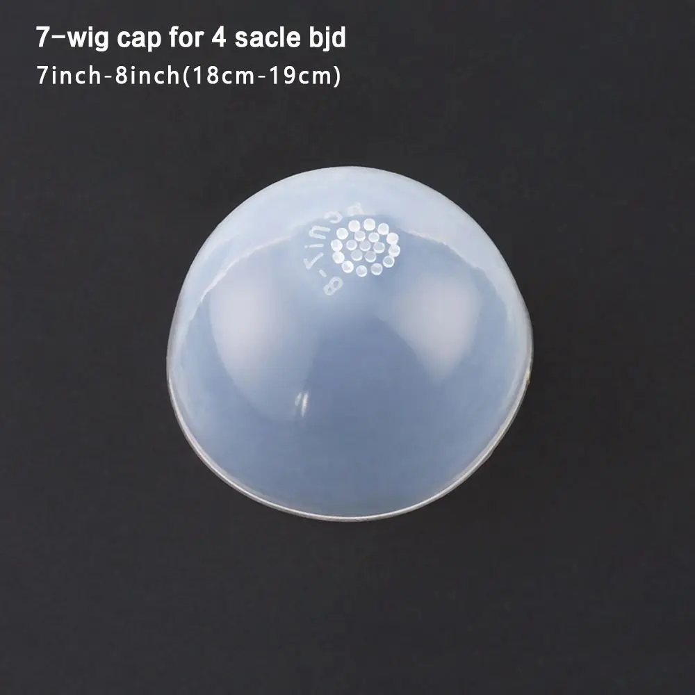 Protector de silicona transparente para cabeza de muñeca BJD