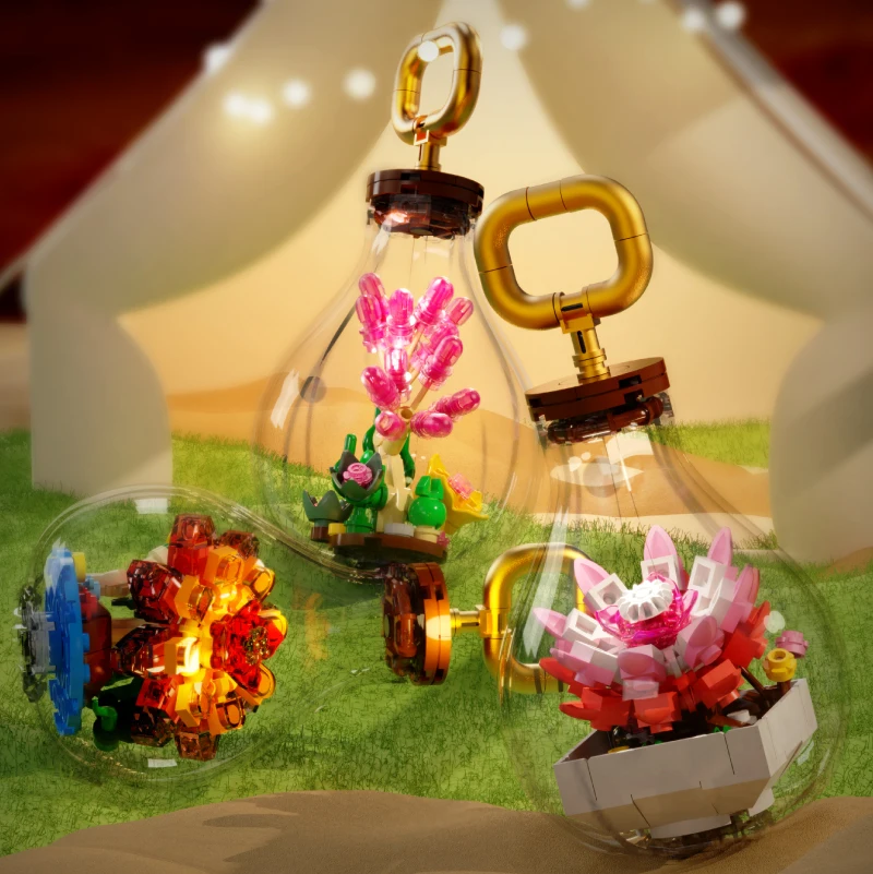 Bloques florales de construcción - Juguete educativo para niños