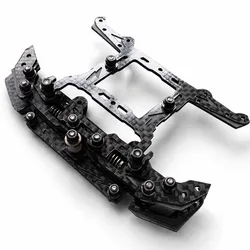 Coche de carreras Mini 4WD con suspensión delantera
