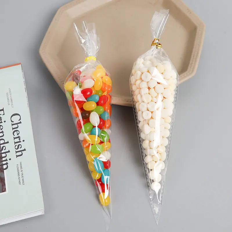 Bolsa transparente para dulces con cierre de lazo en fiesta - imagen 3
