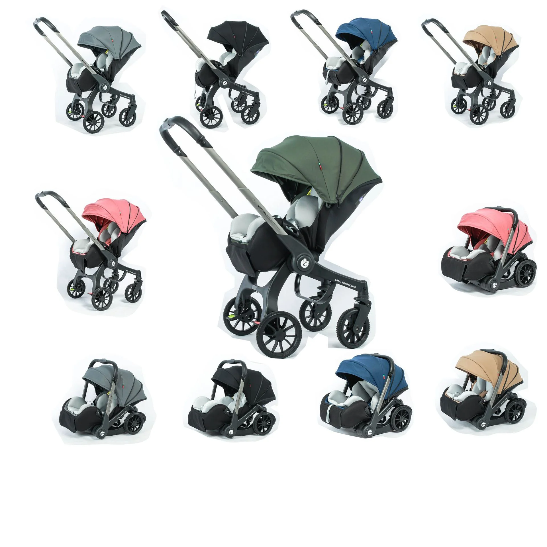 Cochecito evolutivo 4 en 1 para bebé de 0 a 36 meses - imagen 3