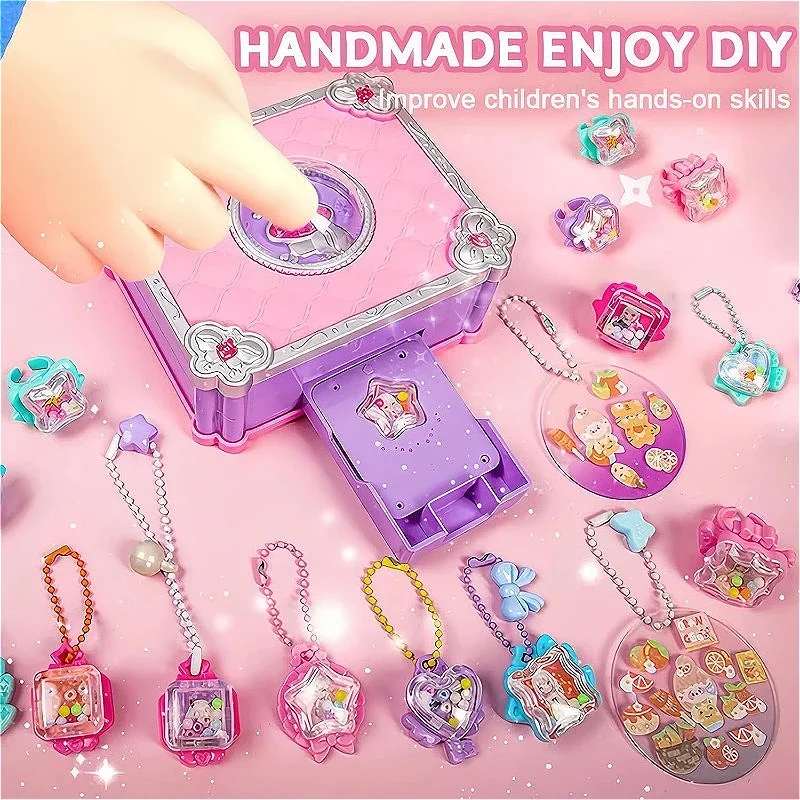 Kit de pegatinas 3D con máquina para manualidades y joyería infantil - imagen 2