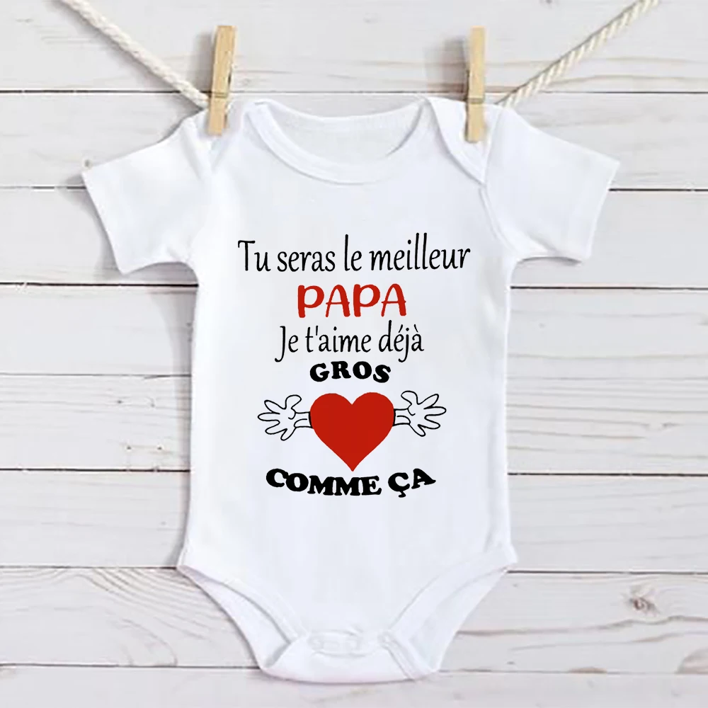 Pelele bebé en algodón estampado de manga corta para recién nacido - imagen 3