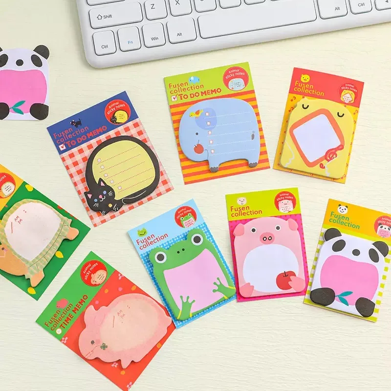 Pegatinas de animales para notas y cuadernos pequeños divertidos - imagen 2