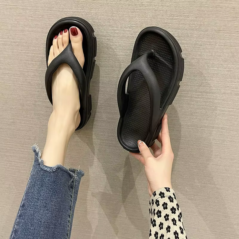 Chanclas de plataforma con suela antideslizante para niña - imagen 4