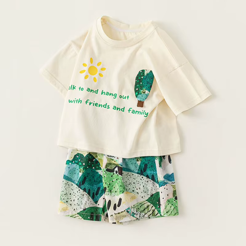 Conjunto de verano para bebé niño con camiseta y pantalón corto - imagen 4