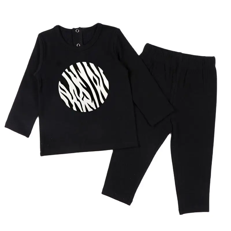 Conjunto bebé punto acanalado suave para recién nacido