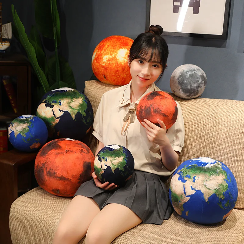 Cojín de peluche del sistema solar con Marte y planetas rellenos - imagen 5