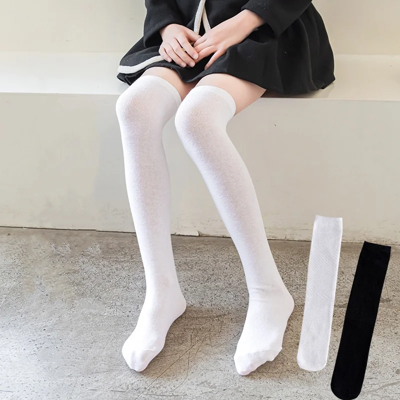 Calcetines por encima de rodilla niñas – Estudiante primavera verano - imagen 2