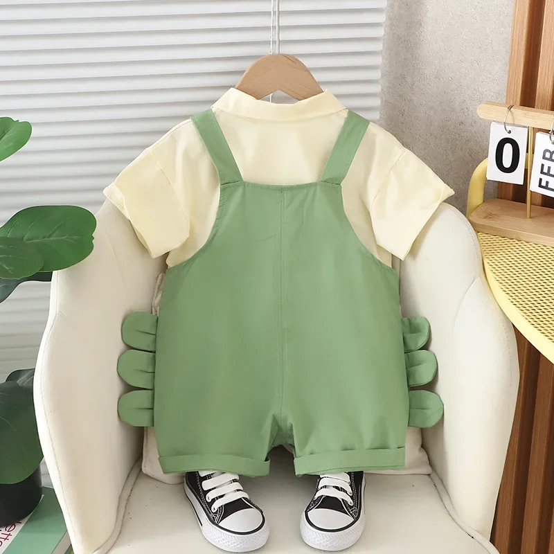 Conjunto de bebé de verano con camiseta y pantalón corto - imagen 3